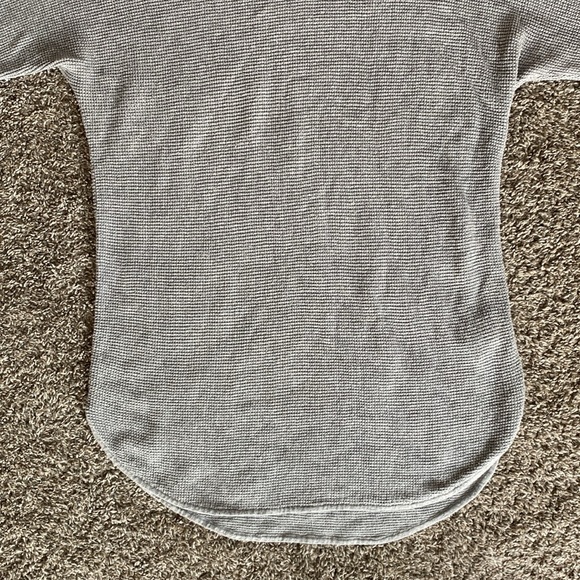 Michael Michael Kors Gray Waffle 3/4 Sleeve Thermal Style Shirt, Women’s S - Picture 4 of 14